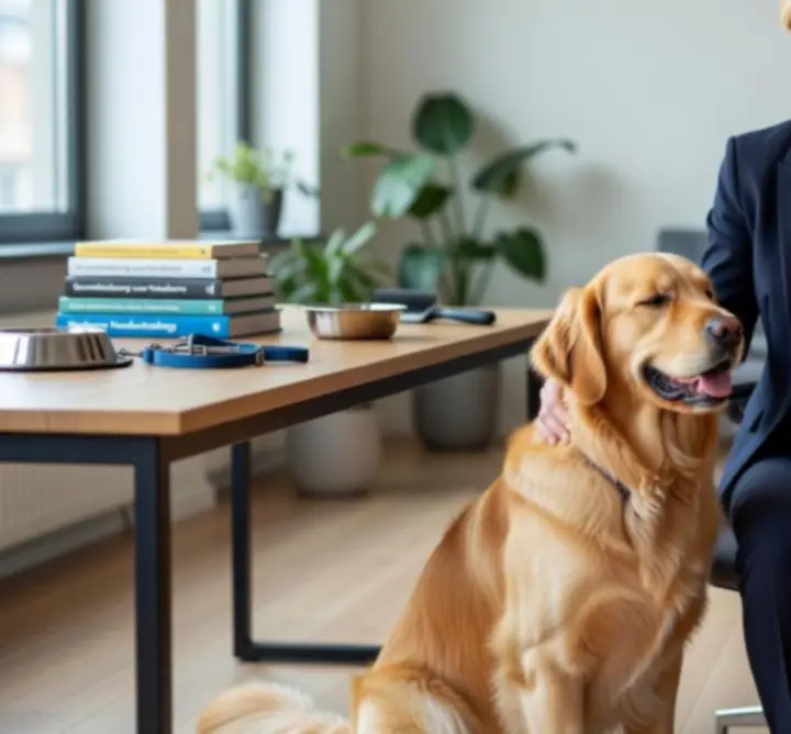 Dierenspecialist in gesprek over het welzijn van een huisdier